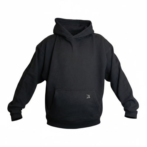 Hanf Hoodie Mellow Plain von Smitzbilla schwarz front